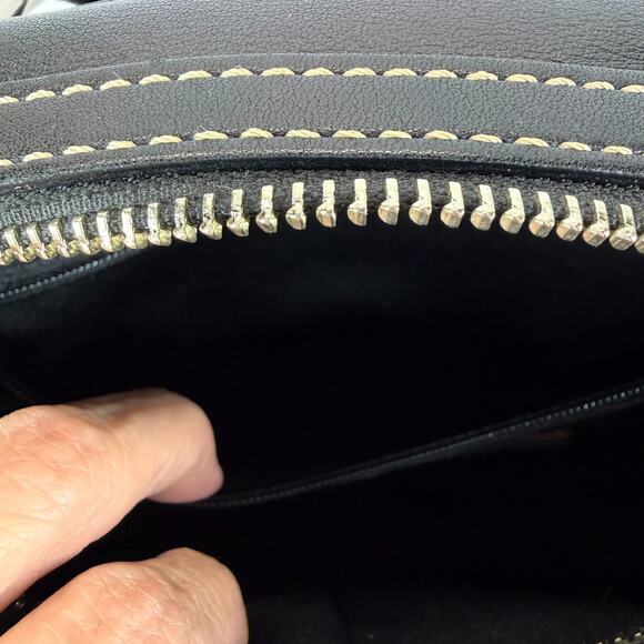 Coach Soho Leather Mini Boston Black Bag 8A10 Bowling Tote Satchel Handbag Y2K - Picture 11 of 16